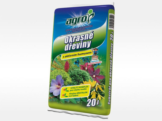 Substrát pro okrasné dřeviny 20l, Agro