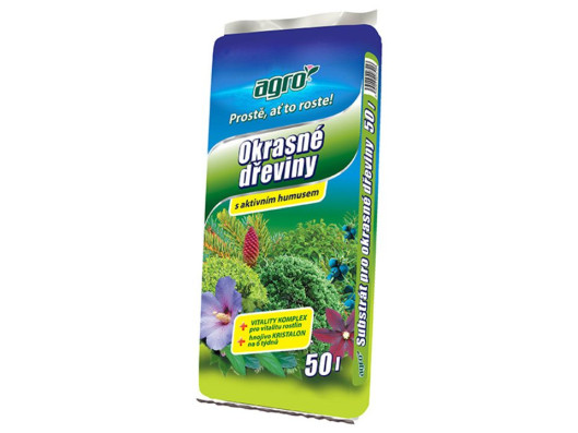 Substrát pro okrasné dřeviny 50l, Agro