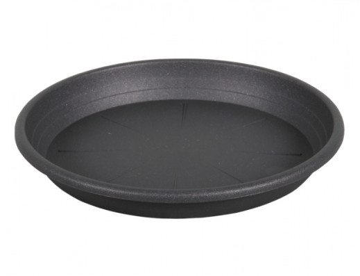 Podmiska pod květník CILINDRO plastová d37cm ANTRACIT