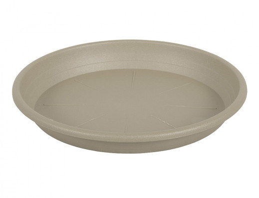 Podmiska pod květník CILINDRO plastová d37cm světle šedá