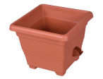Květník BERGAMOT samozavlažovací plastový 25x25x20cm