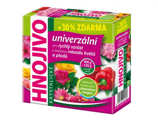 Hnojivo FORESTINA STANDARD krystalické univerzální 400g+120g