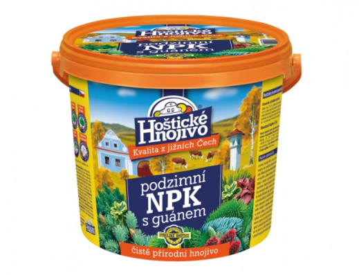 Hnojivo HOŠTICKÉ NPK podzimní s guánem 4,5kg