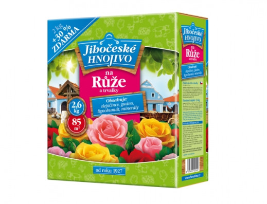 Hnojivo JIHOČESKÉ na růže a trvalky 2kg + 30% ZDARMA