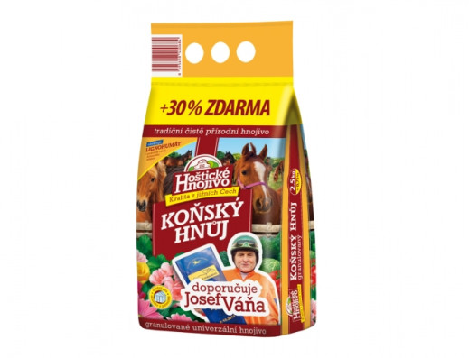 Hnůj koňský HOŠTICKÉ HNOJIVO Váňův 2,5kg + 30% zdarma