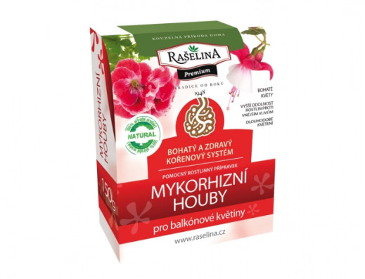 Mykorhizní houby RAŠELINA PREMIUM pro balkónové květiny 150g