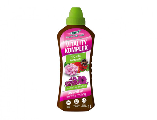 Výživa AGRO VITALITY KOMPLEX na muškáty a surfinie 1l