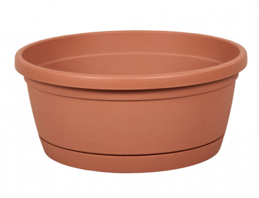 Žardinka LIBIS s podmiskou plastová matná d30cm