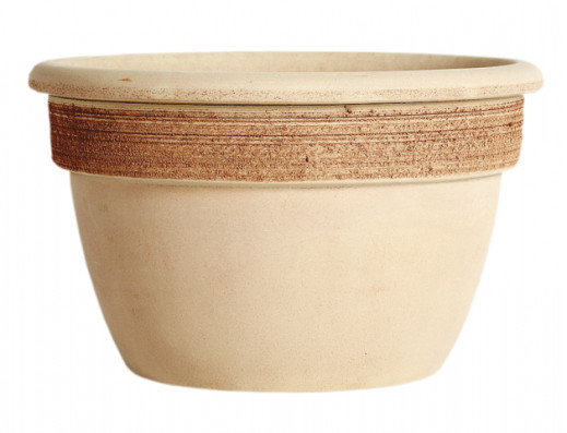 Květník CAMPANELLA GRAFFIATO keramický d38x23cm