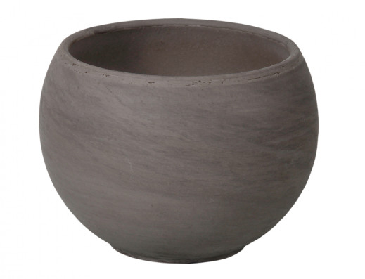 Květník LUNA KOULE BASALT keramický impregnovaný d37x28cm